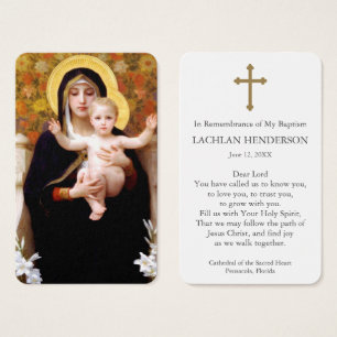 Baptism Prayer   Madonna of the Lilies