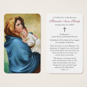 Baptism Prayer   Madonnina