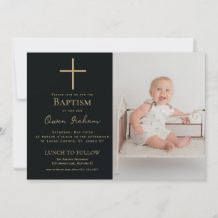 Baptism Simple Boy's Invitation 