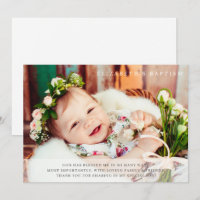 Baptism Simple Modern Chic Photo