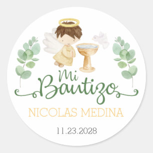 Baptism Stickers Bautizo Pegatinas Spanish Español