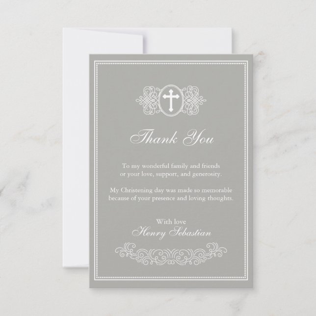 Baptism Thank You Card (Front)