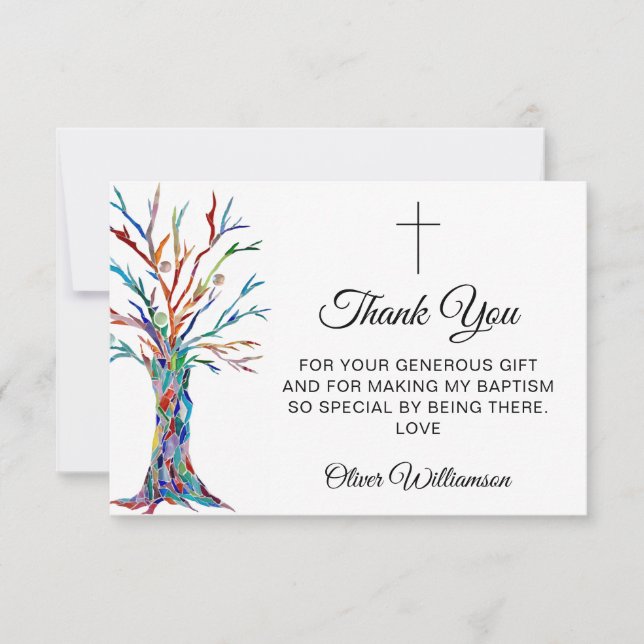 Baptism Thank You Card (Front)