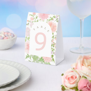Baptism watercolor pink flowers