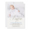 Baptism White Photo Invitation