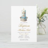 Baptism with candle invitation