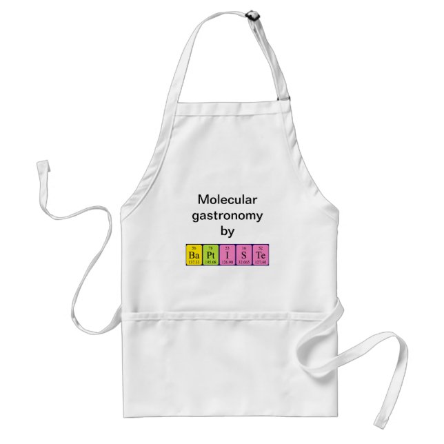 Baptiste periodic table name apron (Front)