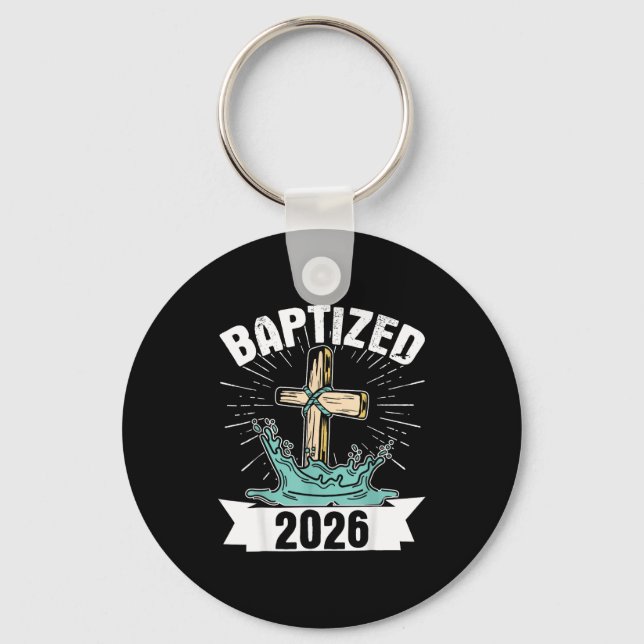 Baptized 2026  key ring (Front)