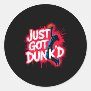 Baptized Jesus Just Got Dunked Baptism Classic Round Sticker