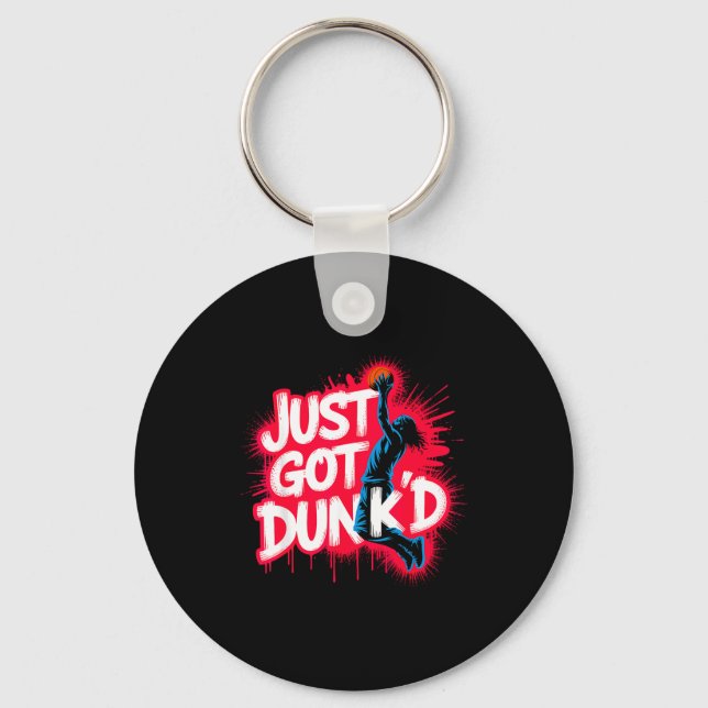Baptized Jesus Just Got Dunked Baptism  Key Ring (Front)