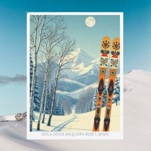 Baqueira-Beret Spain España ski Postcard