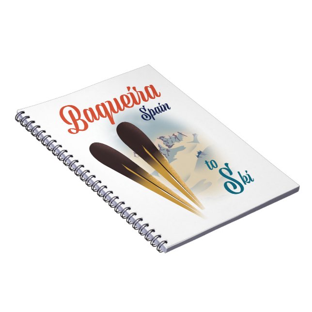 Baqueira Spain travel poster Notebook (Right Side)
