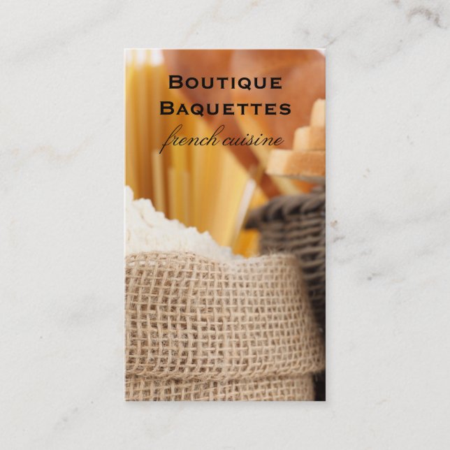 Baquette Business Card (Front)