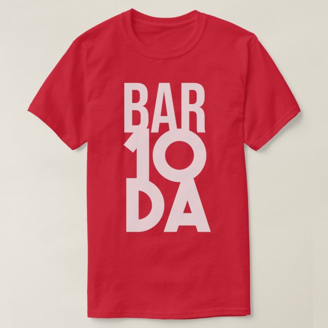 BAR 10 DA Bartender Funny Bartender White T-Shirt (Design Front)