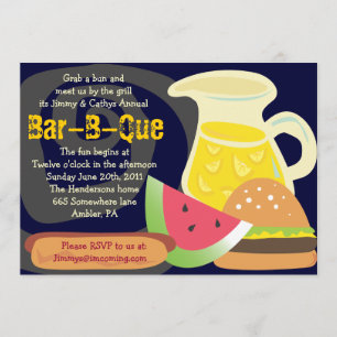 Bar-B-Que Summer Party Invitation