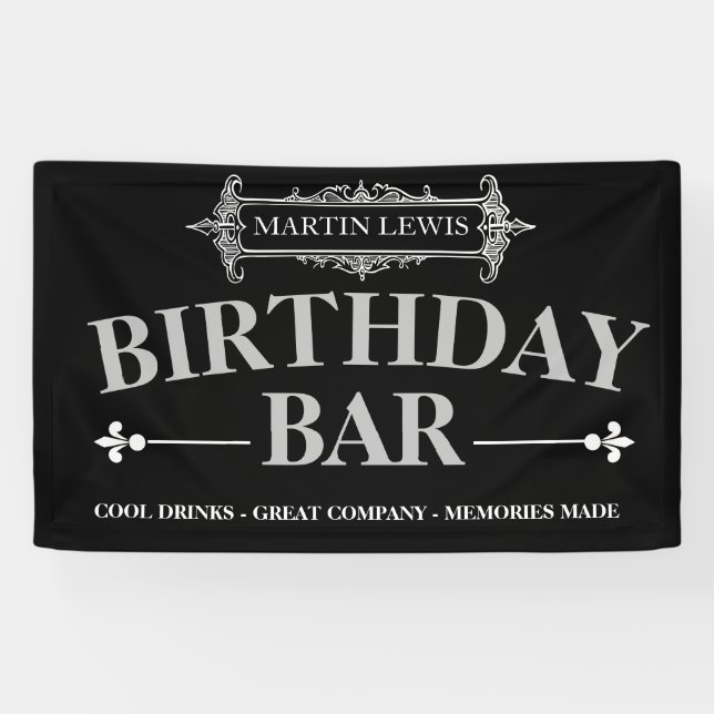 bar banner birthday event (Horizontal)