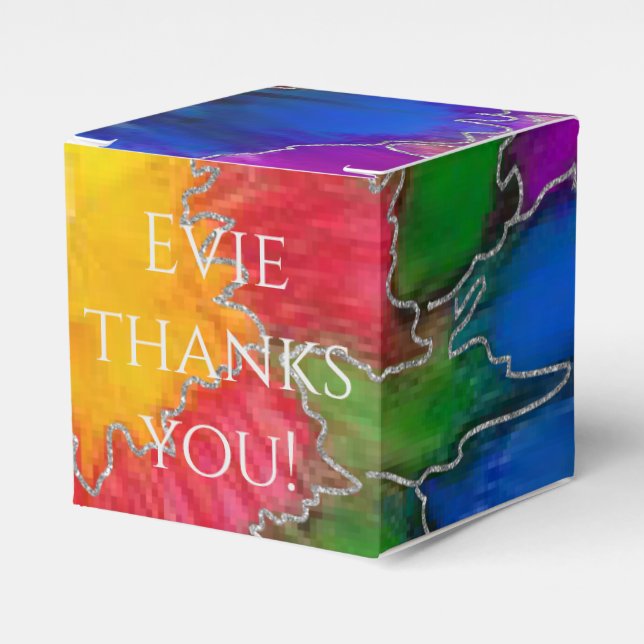 Bar Bat Mitzvah Elegant Colors Classic Favour Box (Front Side)