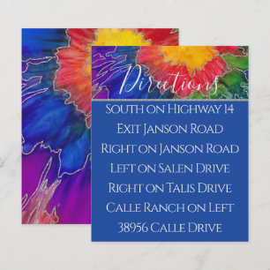 Bar Bat Mitzvah Enclosure/Direction Colourful Inks