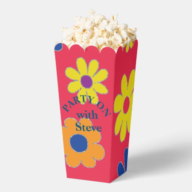 Bar Bat Mitzvah Flowers Favour Box (Popped)