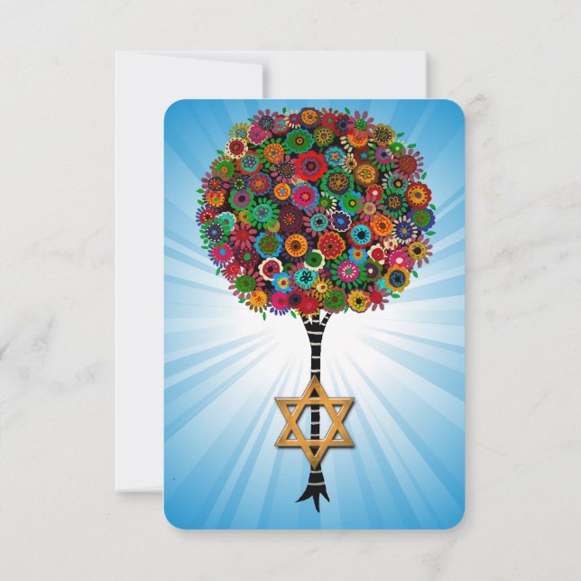 Bar Bat Mitzvah Invitation (Back)