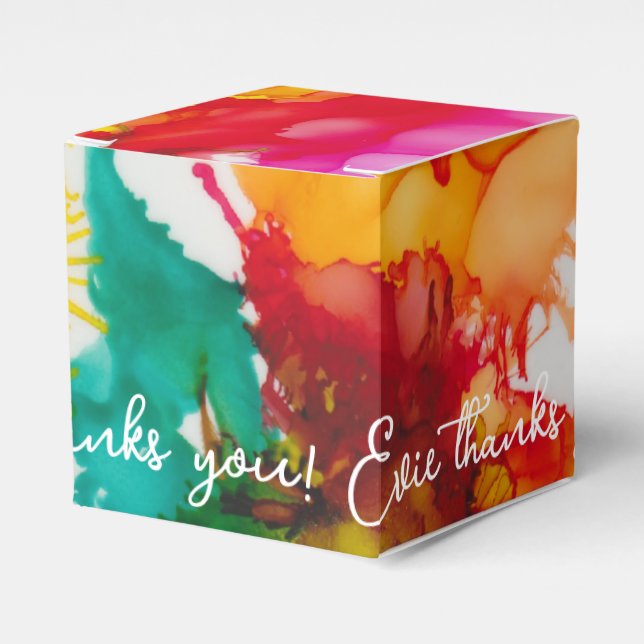 Bar Bat Mitzvah Party Time Classic Favour Box (Front Side)