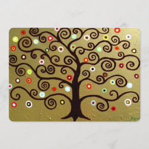 bar bat mitzvah TREE OF LIFE INVITATIONS