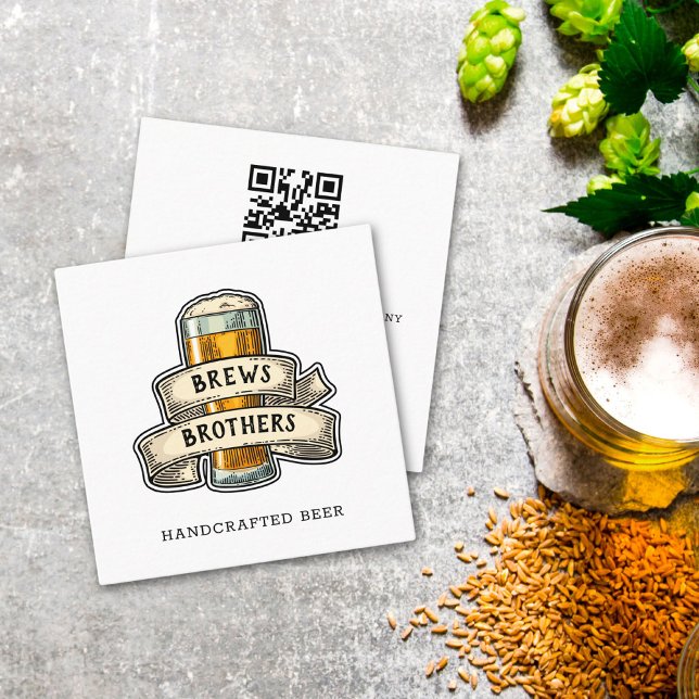 Bar Beer Brewery Shop Business Card (Creator Uploaded)