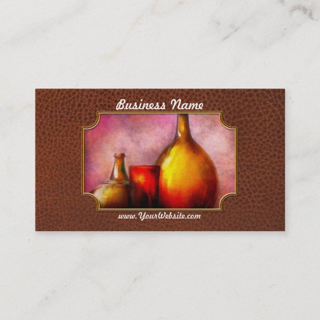 Bar - Bottles - A still life of bottles Business Card (Front)