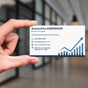 Bar Chart & Business Consultant Business Card