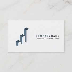 Bar Chart Logo (plain) Business Card