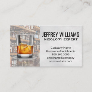 Bar Cocktail Drink Business Card