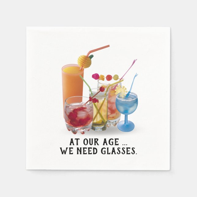 Bar Cocktails Collection Napkins (Front)