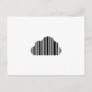 Bar code cloud postcard