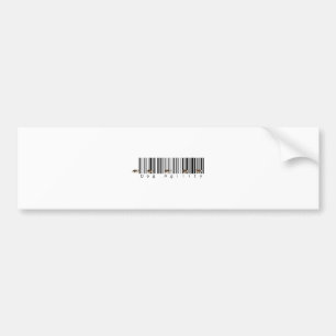 Bar Code Dog Agility weave Bumper Sticker