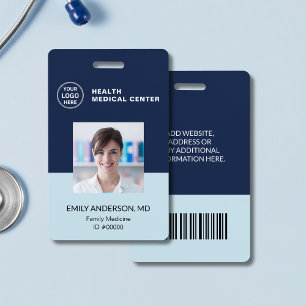 Bar Code ID Hospital Clinic Doctor Employee Badge