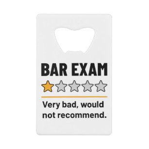 Bar Exam Funny 1 Star Very Bad Would Not Recommend