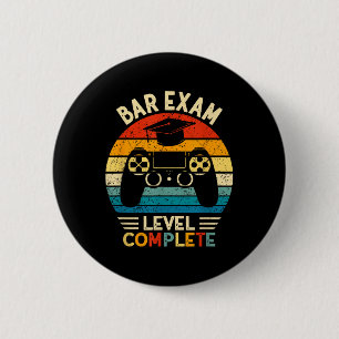 Bar Exam Level Complete Funny Lawyer Law School Gr 6 Cm Round Badge