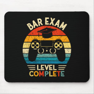 Bar Exam Level Complete Funny Lawyer Law School Gr Mouse Mat