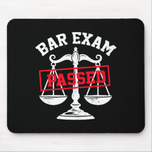 Bar Exam Passed Law School Graduation New Lawyers Mouse Mat