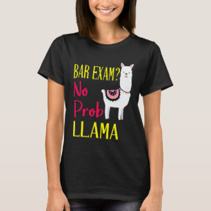 Bar Exam Passing The Passed No Prob Llama Lawyer L T-Shirt