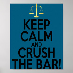 Bar exam shirt law school graduation outfit lawyer poster