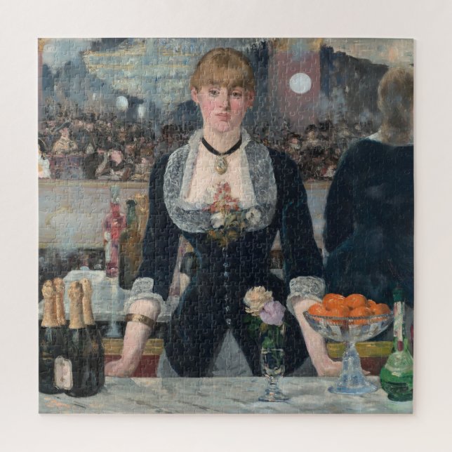 Bar Folies-Bergere Manet Impressionist Painting Jigsaw Puzzle (Vertical)
