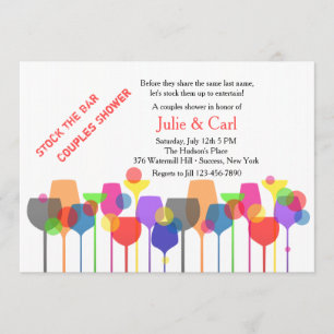 Bar Glasses Invitation