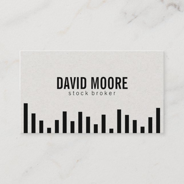 Bar Graph Business Card (Front)