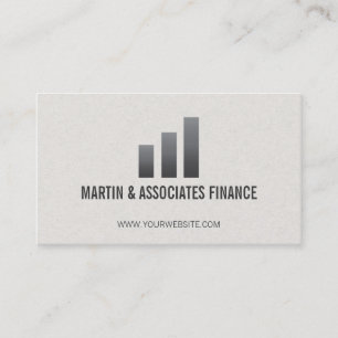 Bar Graph   Gradient Business Card