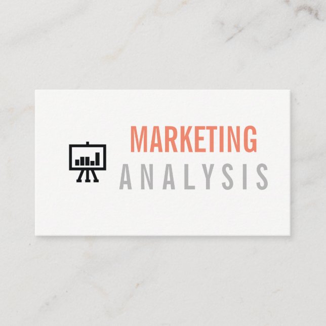 Bar Graph / Marketing Business Card (Front)