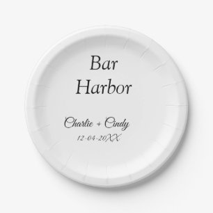 Bar Harbor bachelorette party bridesmaid wedding a Paper Plate
