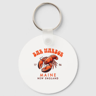 Bar Harbor Maine New England Travel Funny Bar Harb Key Ring