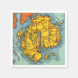 Bar Harbor - Mt Desert Island  Napkin
