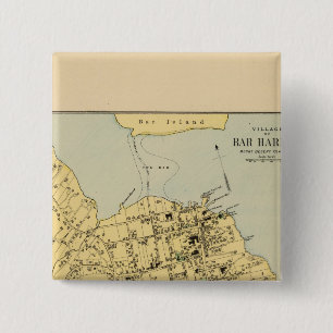 Bar Harbour 15 Cm Square Badge